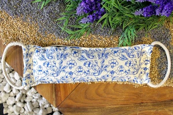 Natural Cotton Wheat Bag – Blue | Reusable Heat Pack for Comfort & Relaxation