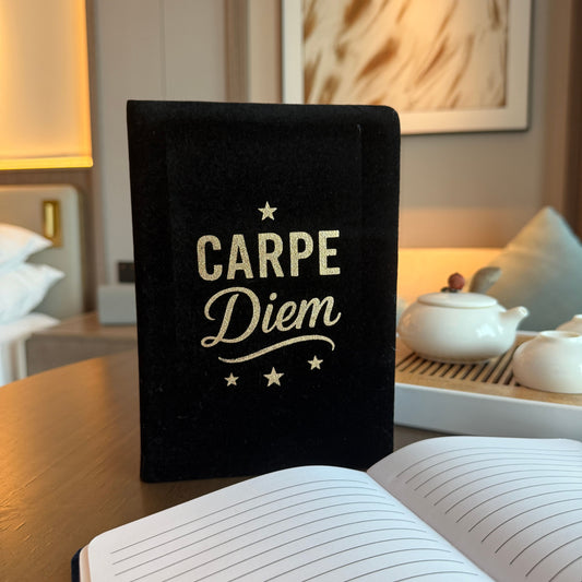 Black Velvet Notebook – Carpe Diem (80 Pages)