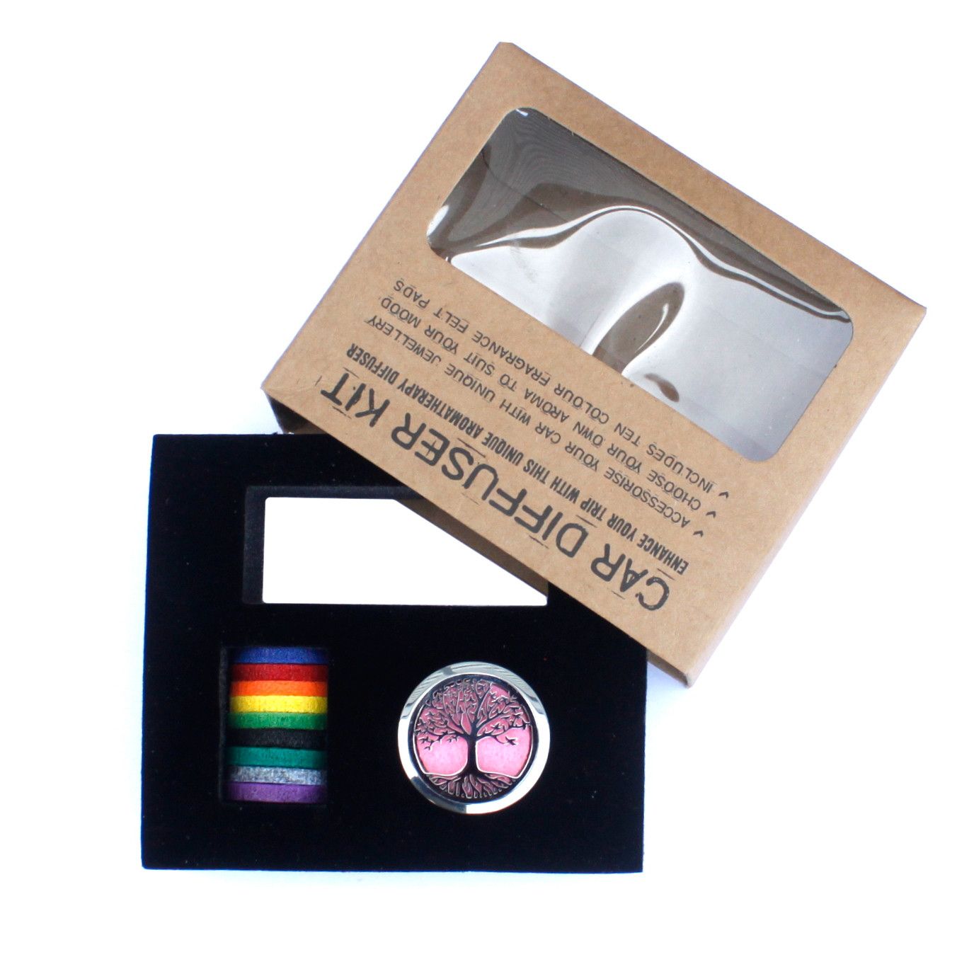 Car Diffuser Kit – Angel Wings Stainless Steel Vent Clip with Felt Pads for Aromatherapy Essential Oil