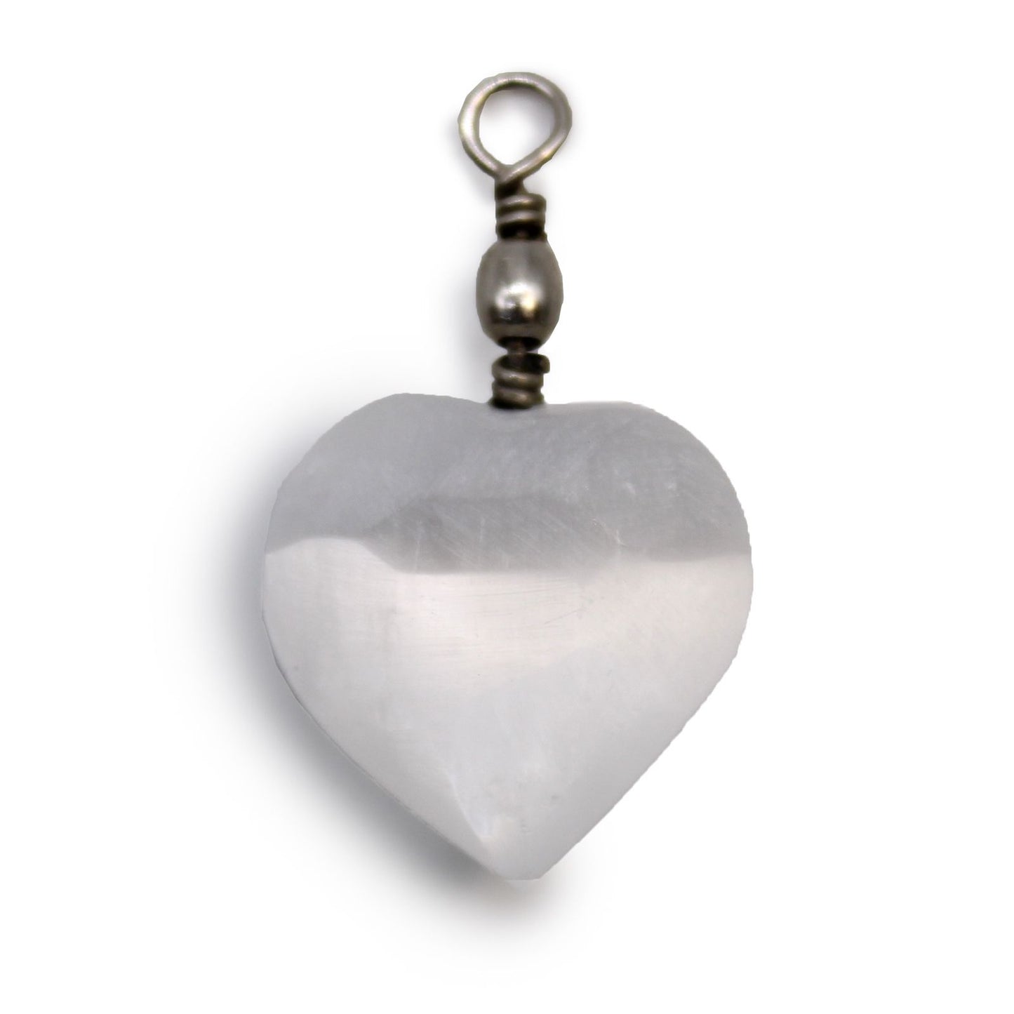 Selenite Heart Pendant | Cleansing, Clarity & Calm
