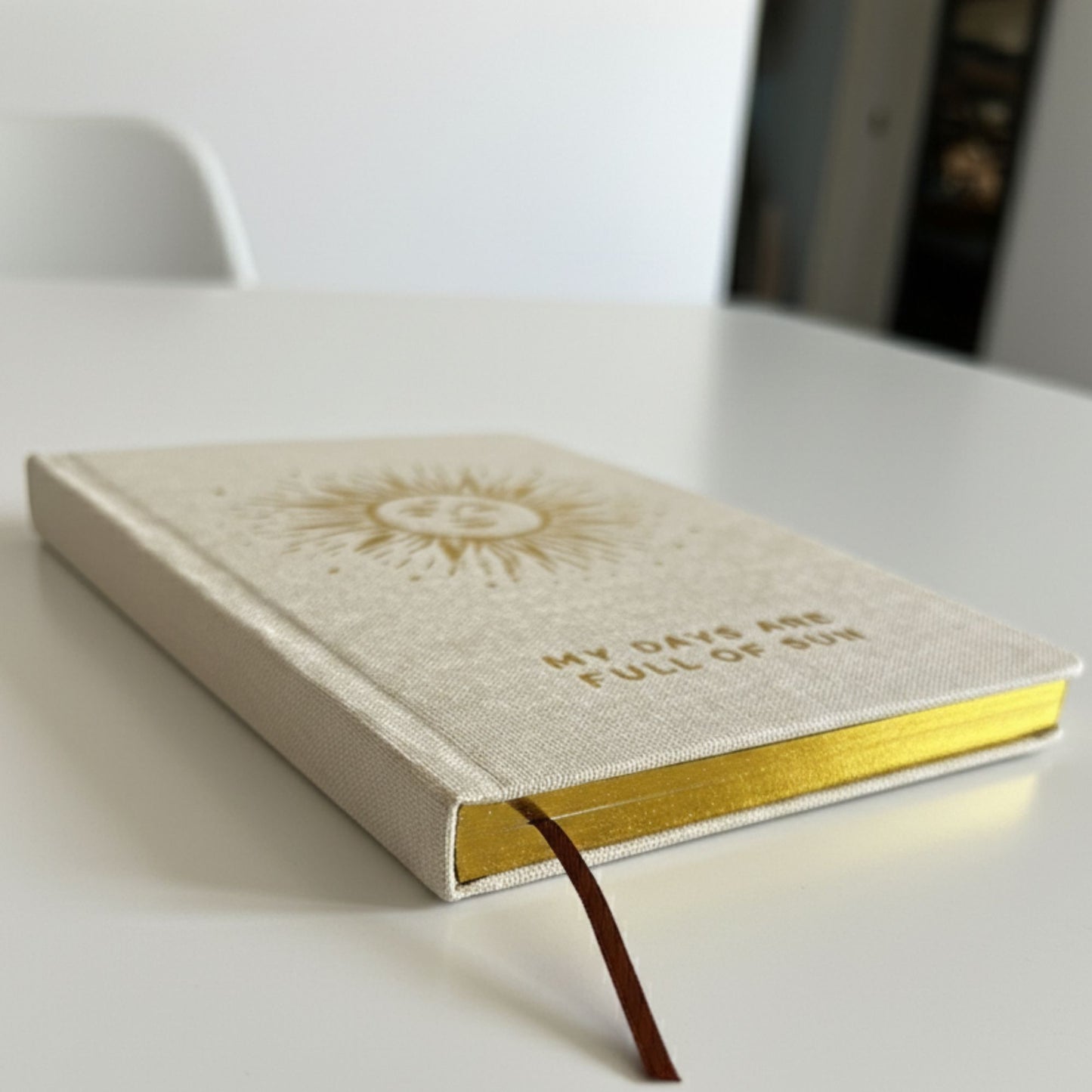 Ivory Gratitude Journal – My Days Are Full of Sun (120 Pages)
