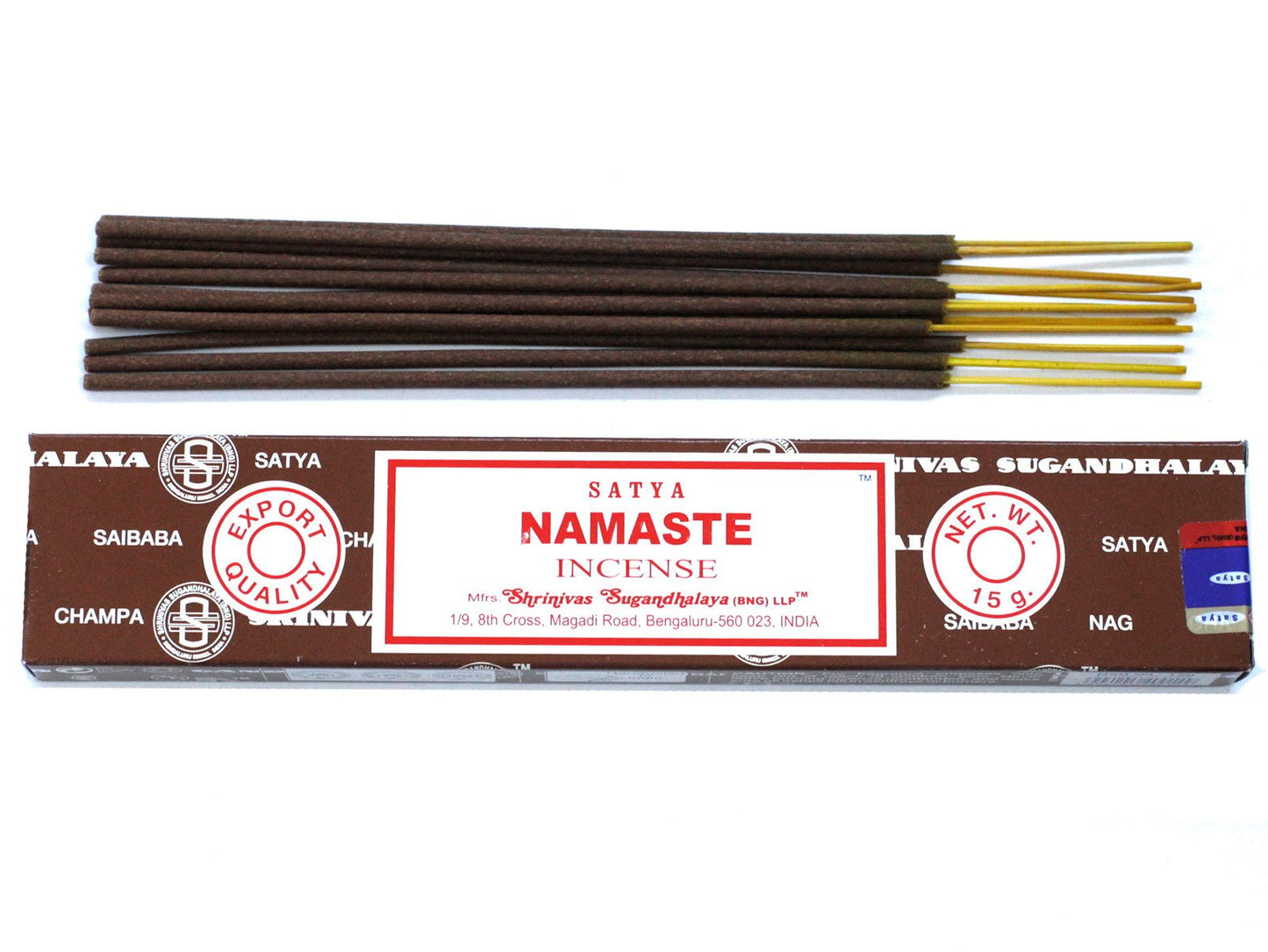 Satya Namaste Incense Sticks – 15g | Hand-Rolled Indian Incense for Calm & Harmony