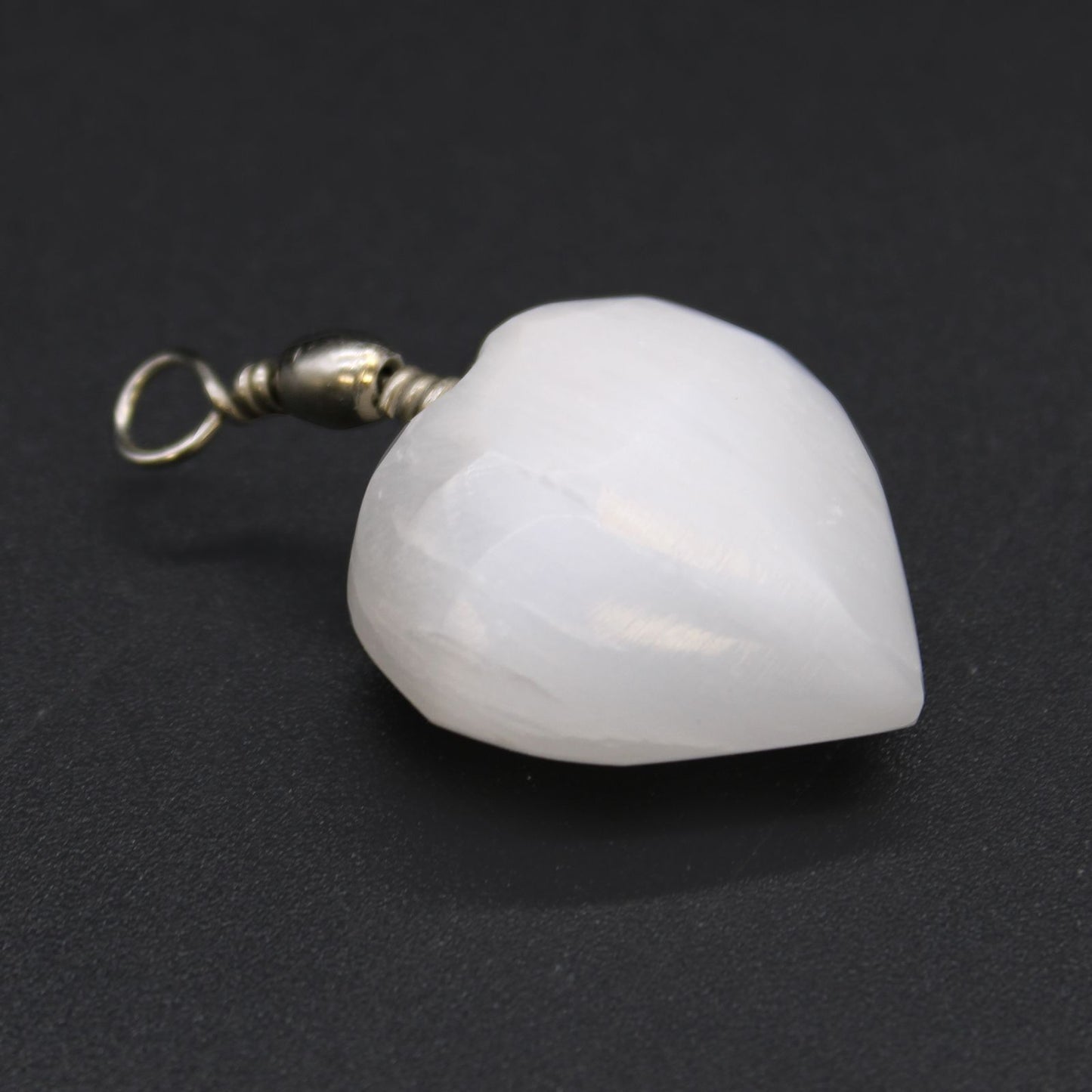 Selenite Heart Pendant | Cleansing, Clarity & Calm