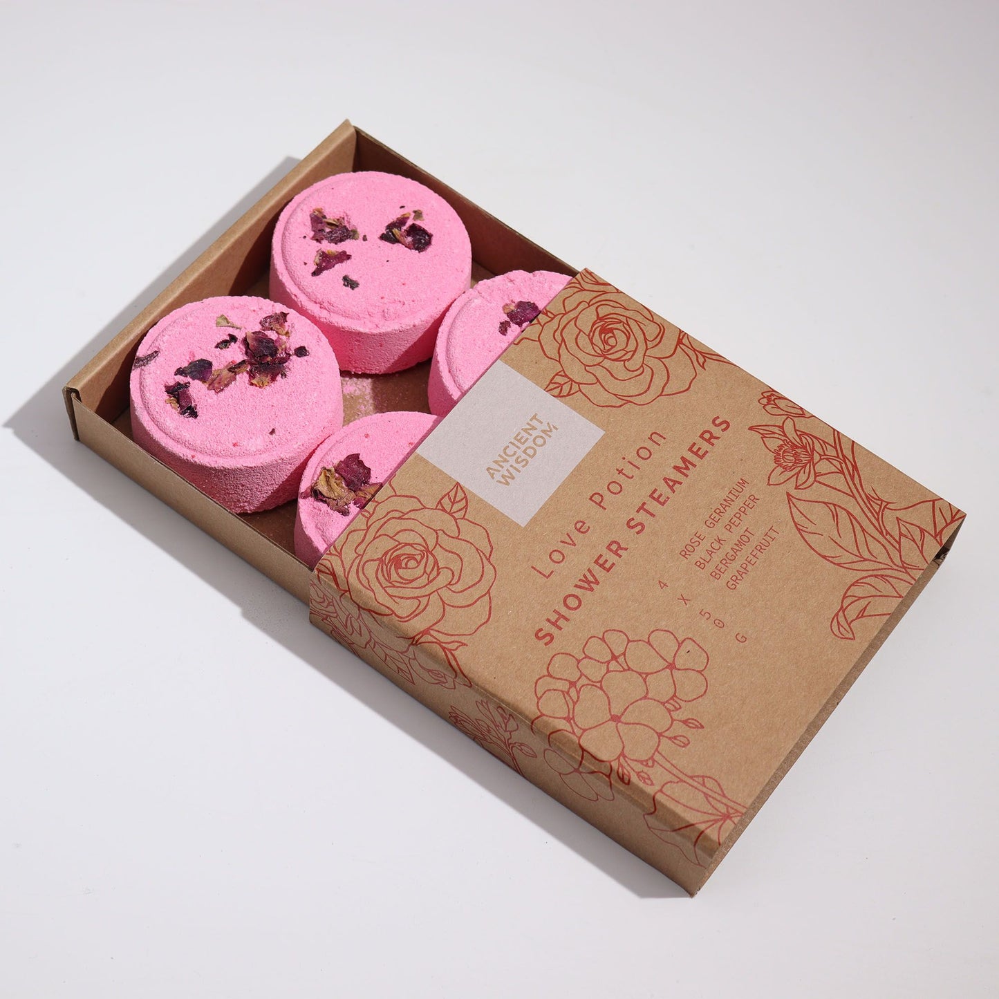Zen Shower Steamers Gift Set (Love Potion) | 4-Pack