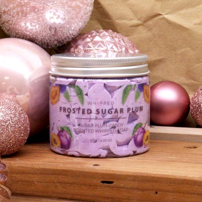 Frosted Sugar Plum Whipped Soap (120g)