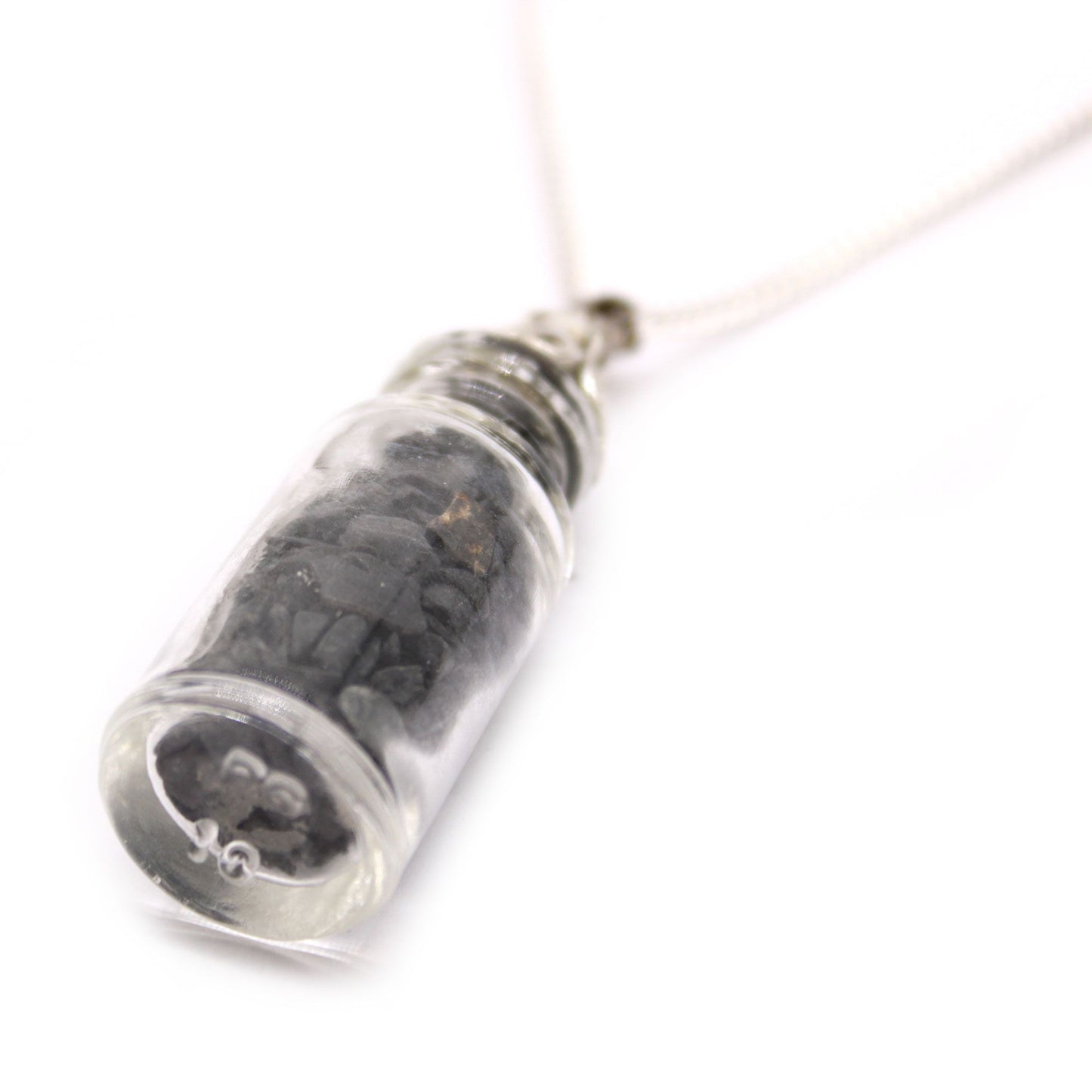 Bottled Gemstones Necklace – Black Onyx | Strength, Focus & Protection