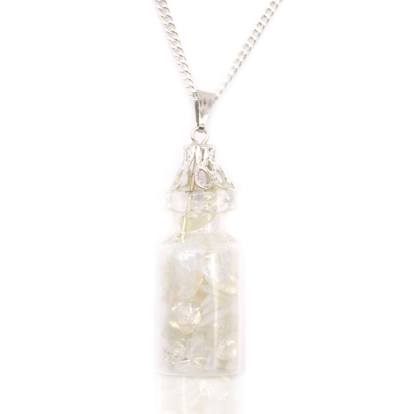 Bottled Gemstones Necklace – Opalite | Positivity, Light & Clarity