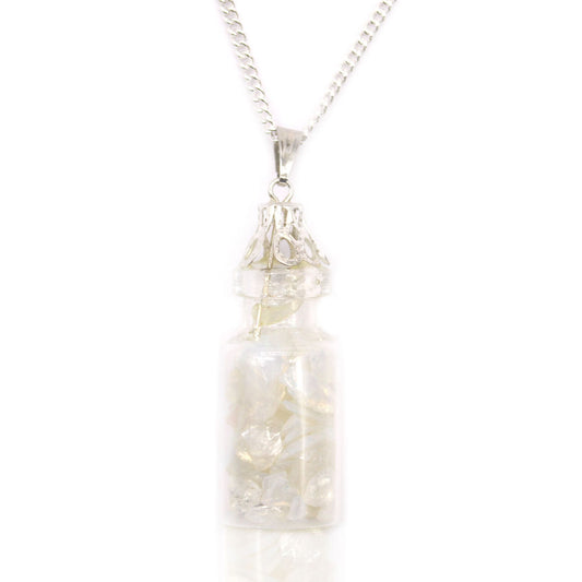 Bottled Gemstones Necklace – Opalite | Positivity, Light & Clarity