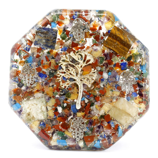 Orgonite Desk Power Pack – Tree of Life | Crystal Desk Decor for Balance & Focus