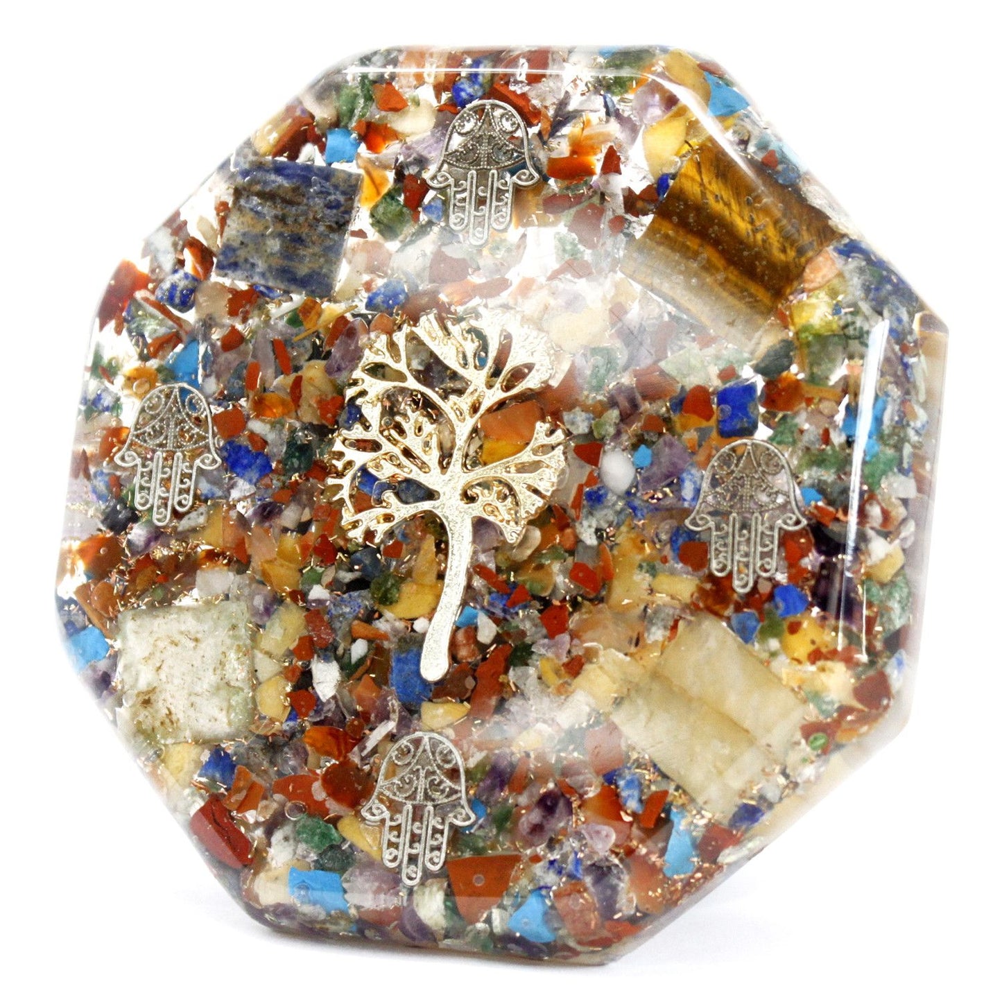 Orgonite Desk Power Pack – Tree of Life | Crystal Desk Decor for Balance & Focus
