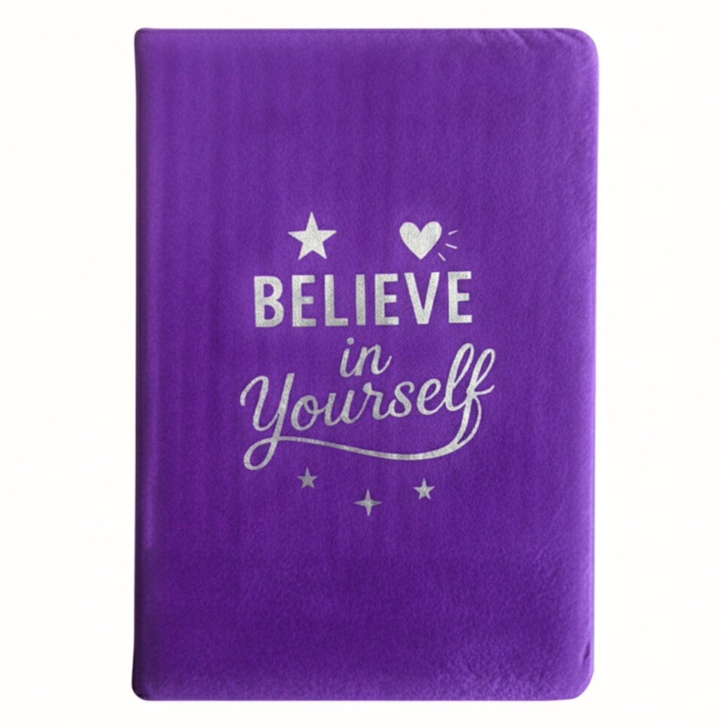 Lavender Velvet Notebook – Believe in Yourself (80 Pages)