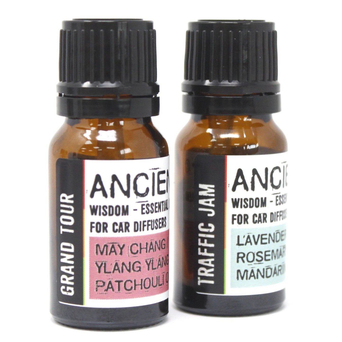 12 Aromatherapy Car Blend 10ml – Traffic Jam | Essential Oil Blend for Focus Calm Driving