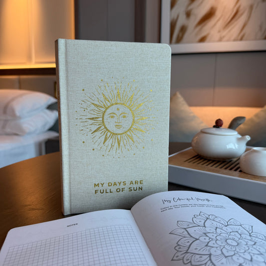 Ivory Gratitude Journal – My Days Are Full of Sun (120 Pages)