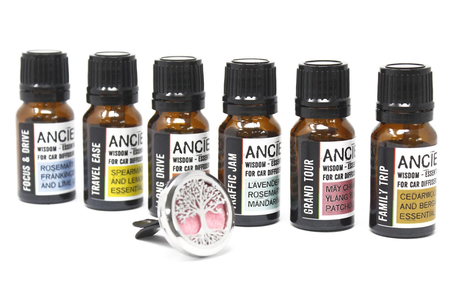 12 Aromatherapy Car Blend 10ml – Traffic Jam | Essential Oil Blend for Focus Calm Driving