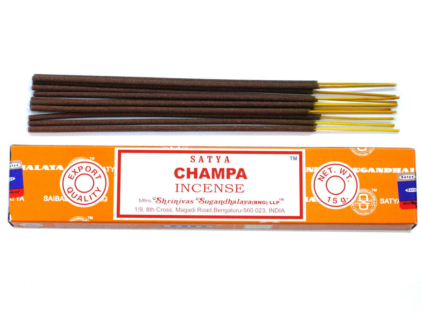 Satya Champa Incense Sticks – 15g | Hand-Rolled Indian Incense for Calm & Atmosphere