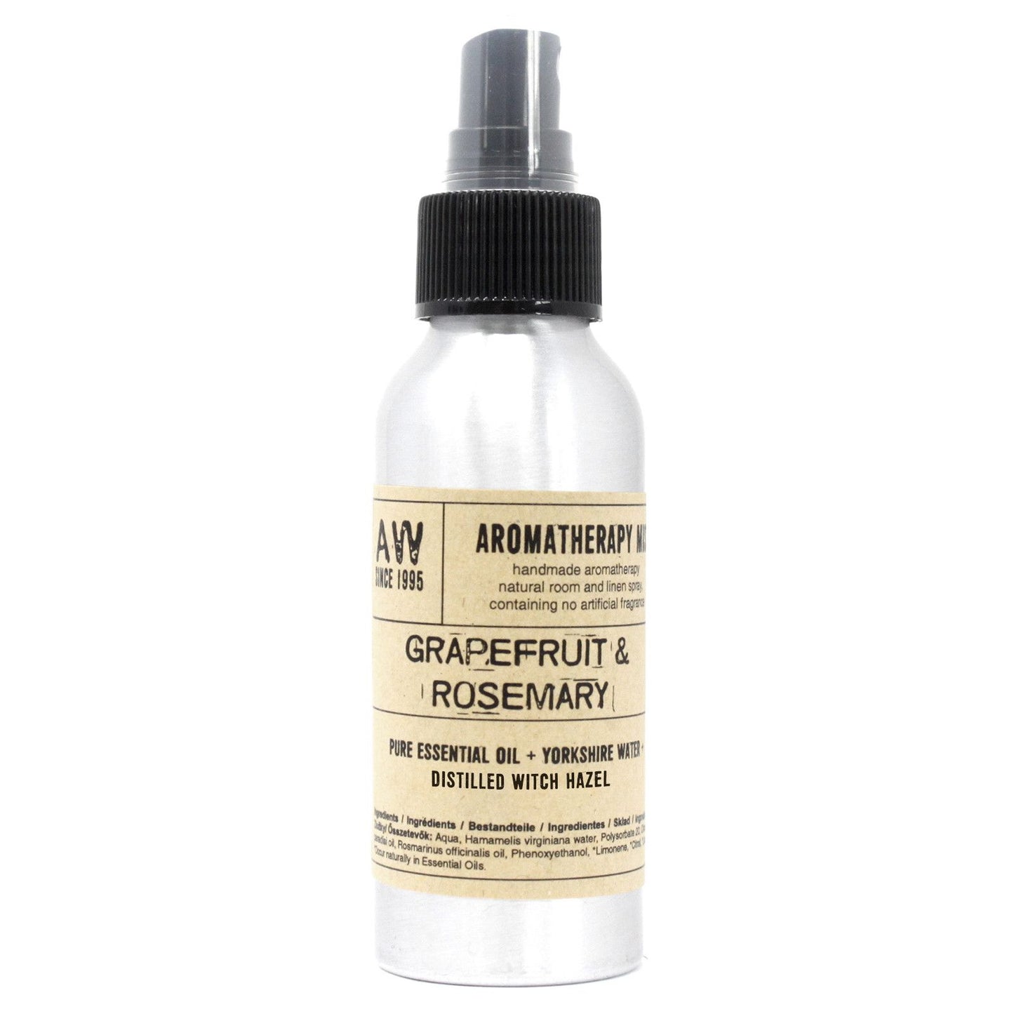 Grapefruit & Rosemary Essential Oil Mist 100ml | Aromatherapy Room & Linen Spray