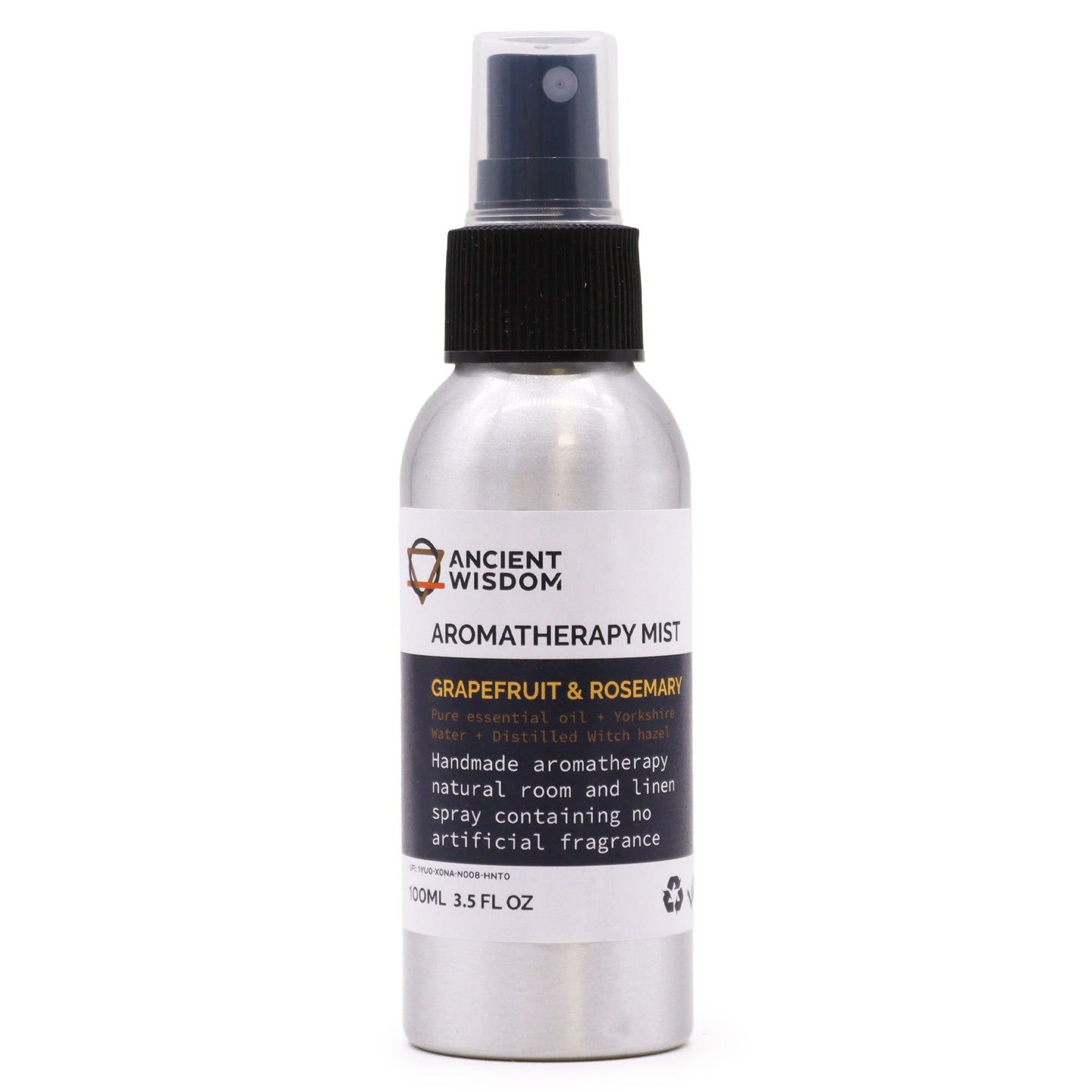 Grapefruit & Rosemary Essential Oil Mist 100ml | Aromatherapy Room & Linen Spray