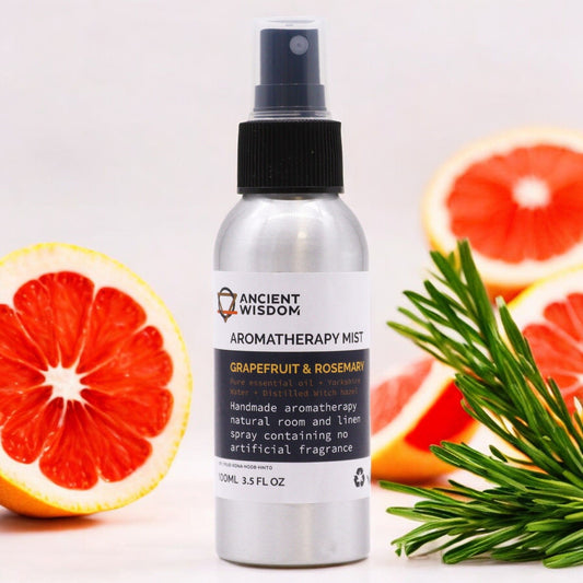 Grapefruit & Rosemary Essential Oil Mist 100ml | Aromatherapy Room & Linen Spray